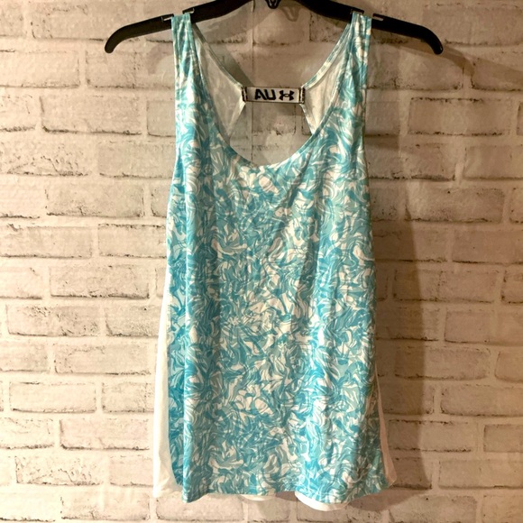 Under Armour Women’s Large Under Armour Fly By Printed HeatGear Tank Top - Picture 1 of 5